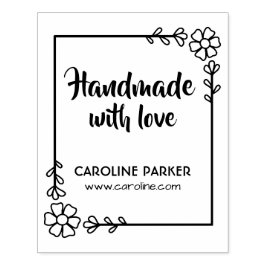 Blumenrahmen-Blätter zeichnen sich durch handgefer Gummistempel