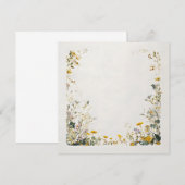 Blumenrahmen-Design – Elegante Botanik Save The Date (Vorne/Hinten)