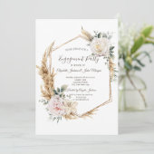 Blumenrahmen Einladung (Stehend Vorderseite)