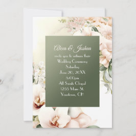 Blumenrahmen Einladung