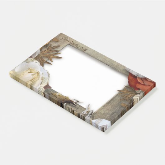 Blumenrahmen extra große Post-it-Notizen Post-it Klebezettel (angewinkelt)