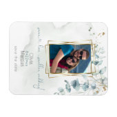 Blumenrahmen Foto Eukalyptus Magnet (Horizontal)