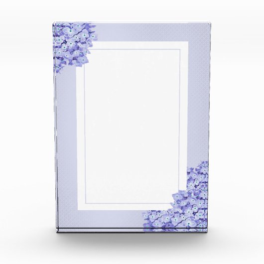 Blumenrahmen-Foto Fotoblock (Vorderseite)