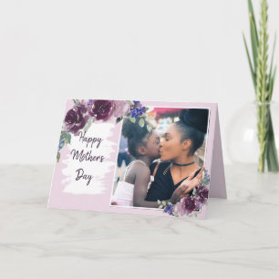 Blumenrahmen Foto Muttertagskarte Karte