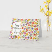 Blumenrahmen Foto Muttertagskarte Karte (Gelbe Blume)