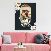 Blumenrahmen Foto Personalisiert Leinwanddruck (Insitu (Wohnzimmer))