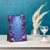 Blumenrahmen Fotoplatte (Seite)