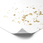 Blumenrahmen für Graduierungsparty-Foto Poster (Ecke)