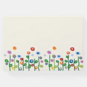 Blumenrahmen für hellcreme Gästebuch (Rückseite)