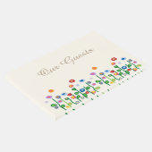 Blumenrahmen für hellcreme Gästebuch (Ecke)