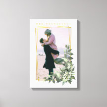 Blumenrahmen für personalisiertes Foto