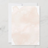 Blumenrahmen für Wasserfarben speichern das Datum Save The Date (Rückseite)