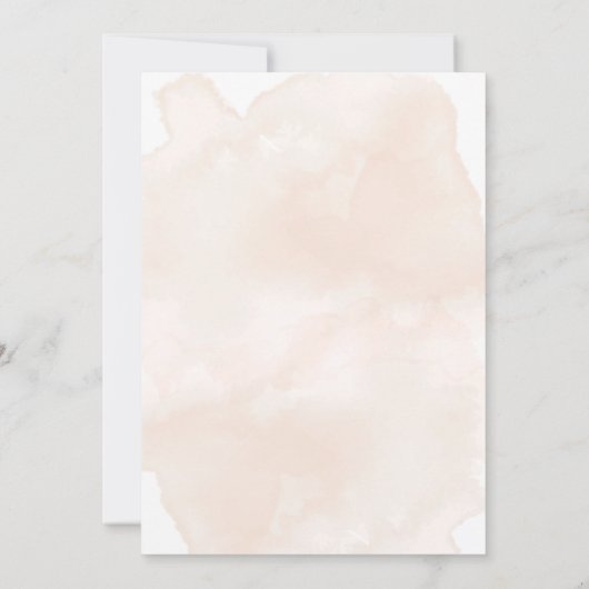 Blumenrahmen für Wasserfarben speichern das Datum Save The Date (Rückseite)