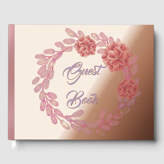 Blumenrahmen Gästebuch (Vorderseite)