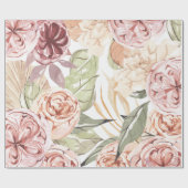 Blumenrahmen Geschenkpapier (Flach)