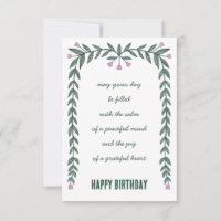 Blumenrahmen Inspirationsorientierter Geburtstag