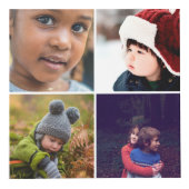 Blumenrahmen-Liebe-Großmutter-Foto-Collage Würfel (Rechts)