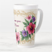 Blumenrahmen mit farbenfrohen Blumen Milchtasse (Rechte Ecke)