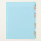 Blumenrahmen mit lebendigen Blüten Planer (Rückseite)