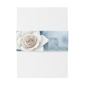 Blumenrahmen mit Rose und keltisches Design. Einladungsbanderole (Rückseitenbeispiel)