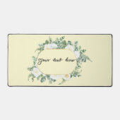 Blumenrahmen mit Text Schreibtischunterlage (Vorderseite)