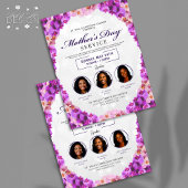 Blumenrahmen Muttertag Kirche Service Flyer