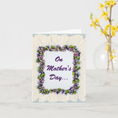 Blumenrahmen Muttertagskarte Karte (Gelbe Blume)