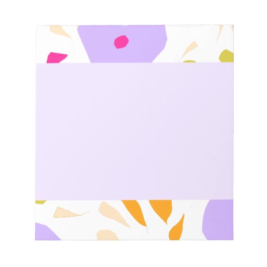 Blumenrahmen Notizblock (Vorderseite)