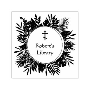 Blumenrahmen Orthodoxe Christliche Personalbibliot Permastempel