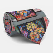 Blumenrahmen "peter max art style" Krawatte (Gerollt)