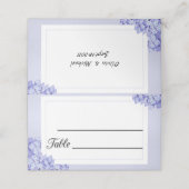 Blumenrahmen Platzkarte (Außenseite Aufgefaltet)