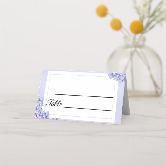 Blumenrahmen Platzkarte (Vorderseite)