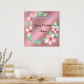 Blumenrahmen Poster (Küche)