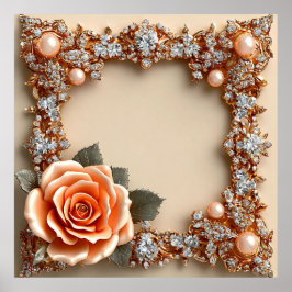 Blumenrahmen Poster