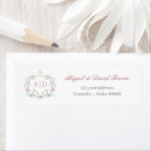 Blumenrahmen Religiöse Hochzeitsstimmung Rücksende (Insitu)