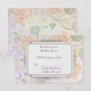 Blumenrahmen RSVP Einladung