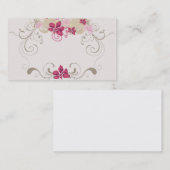 Blumenrahmen Visitenkarte (Vorne/Hinten)