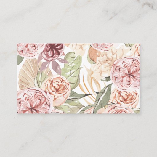 Blumenrahmen Visitenkarte (Vorderseite)