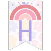 Blumenrainbogen Birthday Bunting Banner (Zweite Fahne)