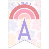 Blumenrainbogen Birthday Bunting Banner (Dritte Fahne)