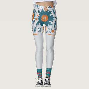 Blumenrand  leggings