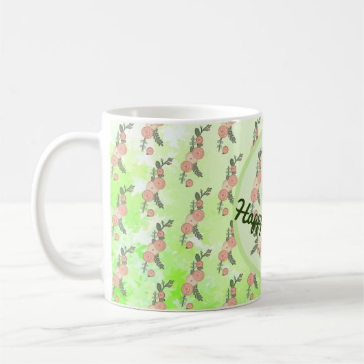 Blumenranke Kaffeetasse (Links)