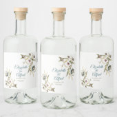 Blumenranken-Flüssigkeitsflaschenetikett Alkoholflaschenetikett (Flaschen)