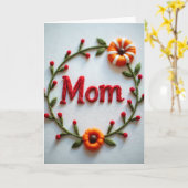 Blumenranken Mutter Karte (Gelbe Blume)