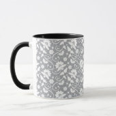 Blumenranken-Spitzenmuster Tasse (Links)