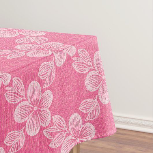 Blumenrankengitter-Rosamuster Tischdecke (Beispiel)