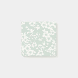Blumenrankgitter - Gedämpfter Salbei Post-it Klebezettel
