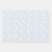 Blumenrankgitter - Pulverblau Geschenkpapier Set (Vorderseite 3)