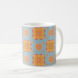 Blumenraster-Keramikbecher Kaffeetasse