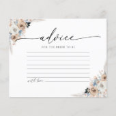 Blumenratenkarte für Elfenbein und Blau (Vorderseite)